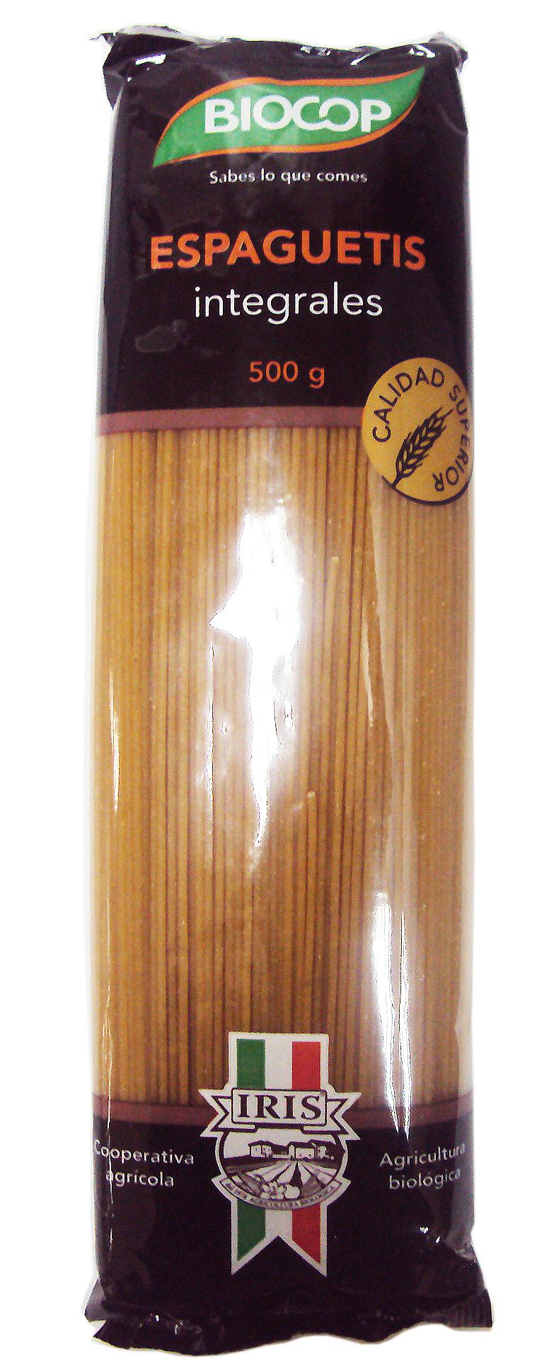 Foto ESPAGUETI INTEGRAL BIOCOP IRIS, 500G