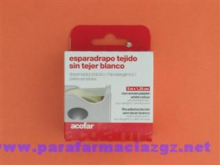 Foto esparadrapo acofar tejido sin tejer blanco 5 m x 1.5 cm