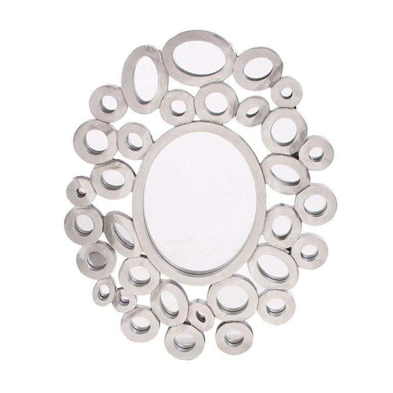 Foto Espejo con aros lacados en plata