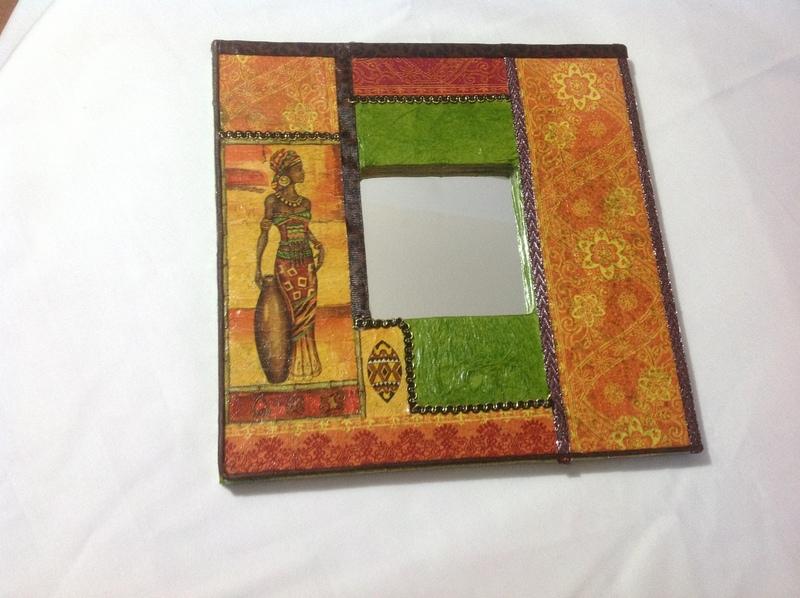 Foto Espejo decoracin africana