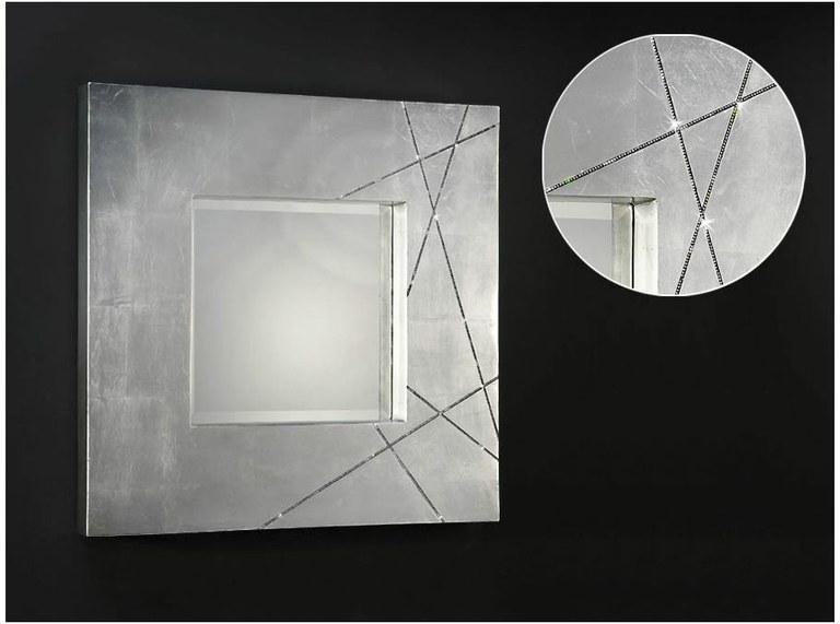 Foto Espejo luxury cuadrado pan de plata