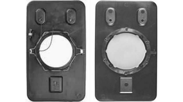 Foto Espejo retrovisor principal y soporte de retrovisor IVECO EUROSTAR/EUROTECH/EUROTRAKKER (93=>) - lado izquierdo