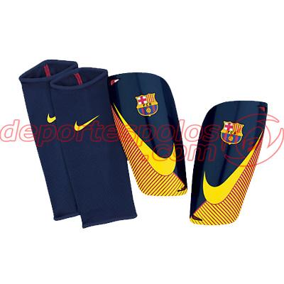 Foto espinillera/nike:mercurial lite fcb s blue/red/(ye