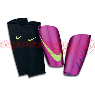 Foto espinillera/nike:mercurial lite l purple/purple/(g