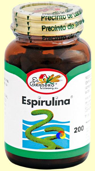Foto Espirulina - El Granero - 200 comprimidos [013102]
