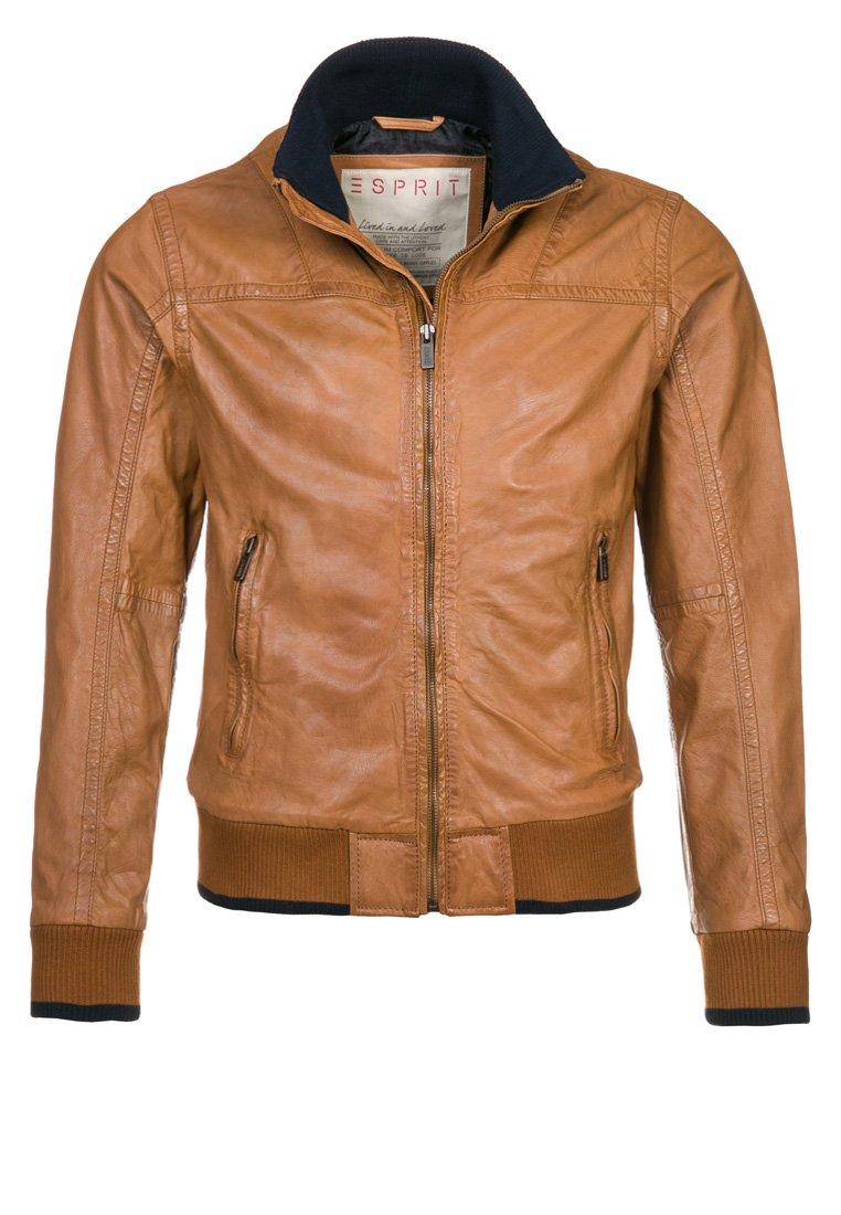 Foto Esprit Chaqueta de cuero marrón