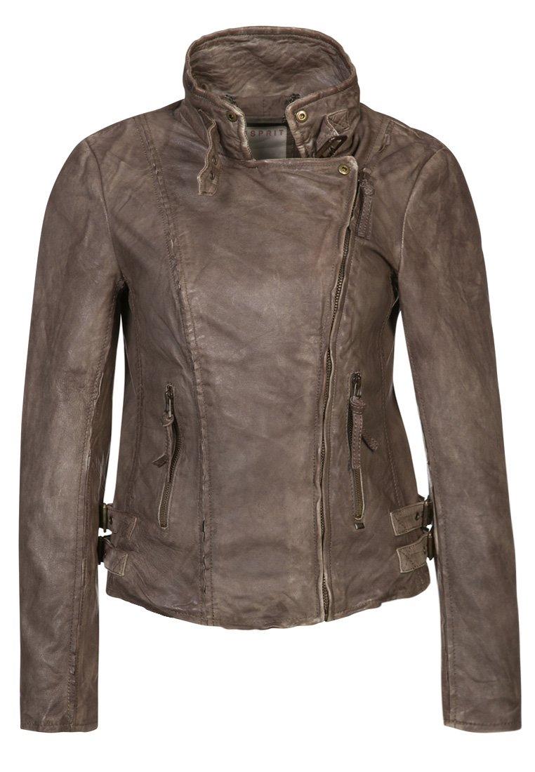 Foto Esprit Chaqueta de cuero marrón