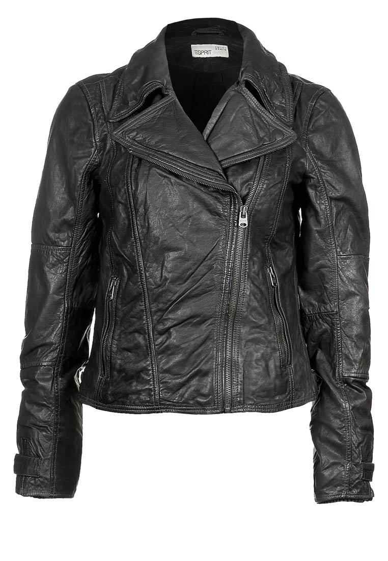 Foto Esprit Chaqueta de cuero negro