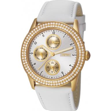 Foto Esprit Ladies Peona Gold White Watch Model Number:ES105912003