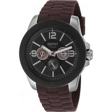 Foto Esprit Mens Clash Black Brown Watch Model Number:ES105831004
