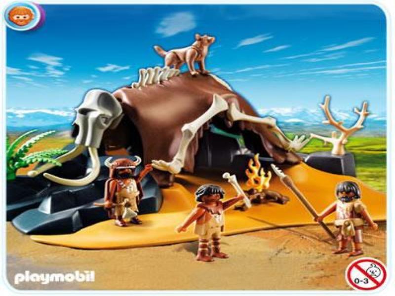 Foto Esqueleto de mamut con cazadores 5101