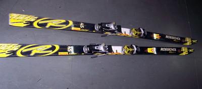 Foto Esquis Skis Rossignol Modelo:racing Kevlar 4s  Fijaciones Salomon  1,97 Metros
