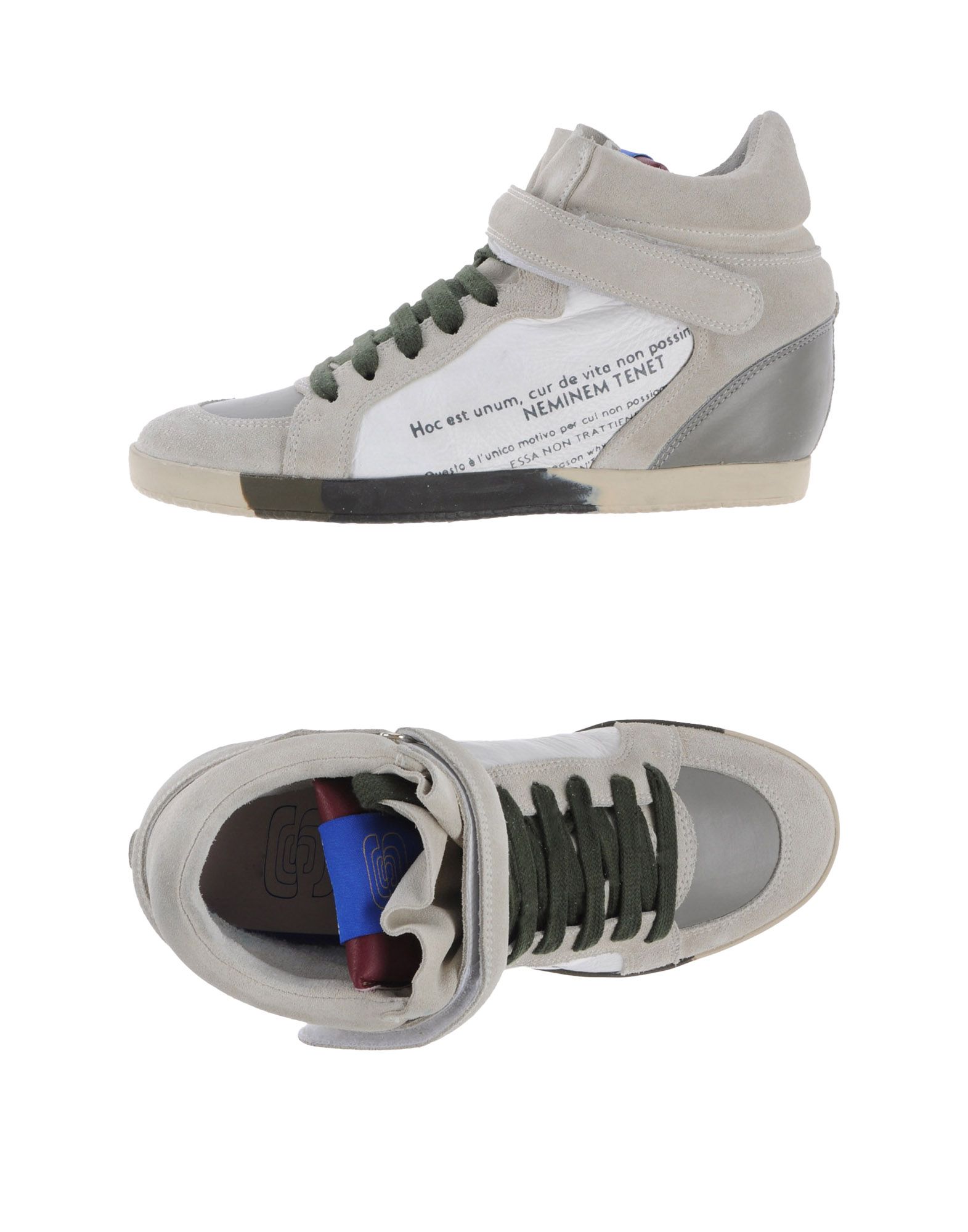 Foto Esseutesse Sneakers Altas Mujer Gris perla
