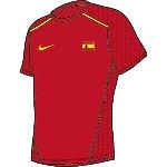 Foto Esta camiseta usada por Rafael Nadal tiene sobre Nike Dri-Fit ligero y