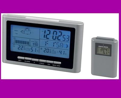 Foto estacion meteorologica termometro de interior exterior higrometro barometro