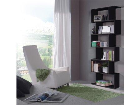 Foto Estantería de salón negra