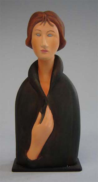 Foto Estatua de una Mujer de ojos azules Modigliani