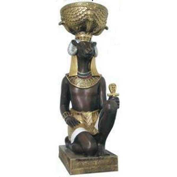 Foto Estatua egipcia del dios Khnum fibra de vidrio de 74 cm