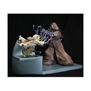 Foto Estatua Yoda Vs Emperador Palpatine 28 Cms. Star Wars