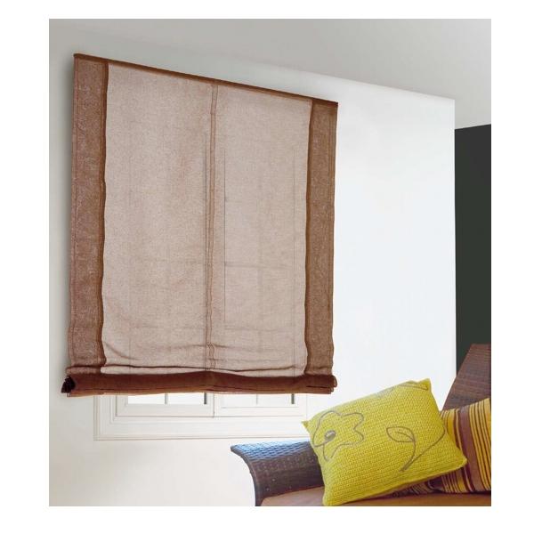 Foto estor visillo pachetto aura burdeos 75 x 175 cms