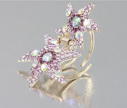 Foto estrella garra del pelo pelo headwear diamante elegante color del pe