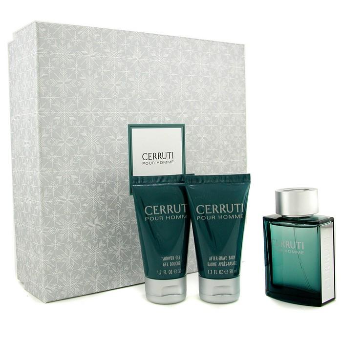 Foto Estuche Cerruti Pour Homme: Edt Spray 50ml/1.7oz + Gel de Ducha 50ml/1.7oz + Balsm. A/S 50ml/1.7oz 3pcs Cerruti