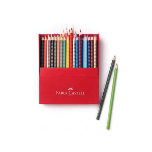 Foto Estuche de tela 36 lápices colores acuarelables Faber Castell
