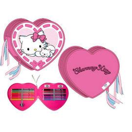 Foto Estuche doble completo corazon Charmmy Kitty