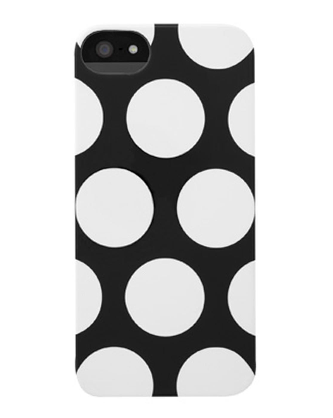 Foto Estuche iPhone 5 negro con lunares Snap Case