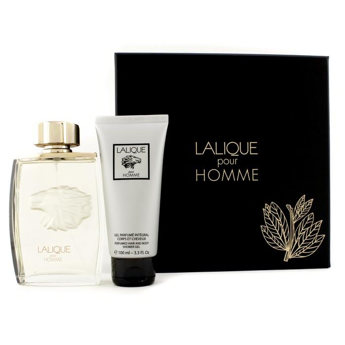 Foto Estuche Lalique Pour Homme : Eau De Parfum Spray 125ml/4.2oz + Gel de Ducha Perfumado Para Cabello y Cuerpo 100ml/3.3oz 2pcs Lalique