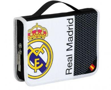 Foto Estuche plumier portatodo del Real Madrid con 34 piezas escolares.