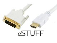 Foto eSTUFF ES2060 - dvi - hdmi cable 3m - male-male, mac cables - 25pcs...
