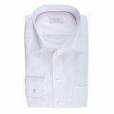 Foto Eton ajuste clásico vestido de camisa en una sarga raso blanco