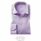 Foto Eton Shirts Camisa ajuste contemporáneo - Purple sarga en espiga de Eton.