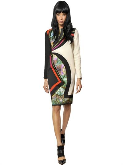 Foto etro vestido de viscosa estampado