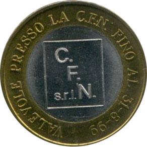 Foto Euro prueba Italia (1 euro). C.F. N. (Milan).