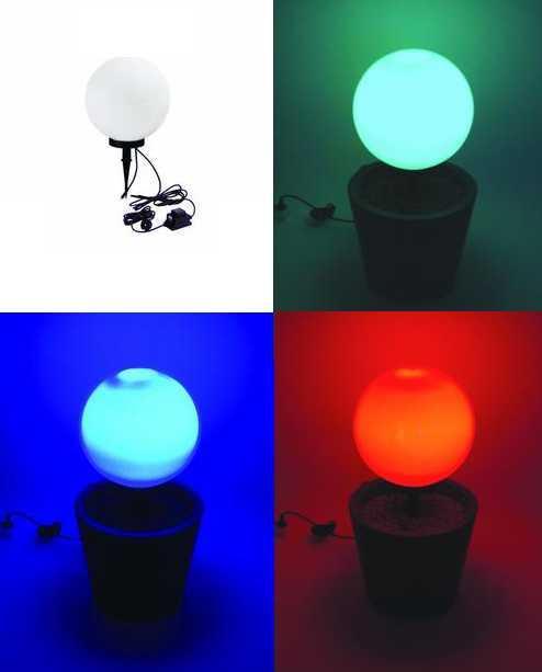 Foto EUROLITE GLOBO LED EXTERIOR25 Color Changing Led Ball 25 Cm Outer