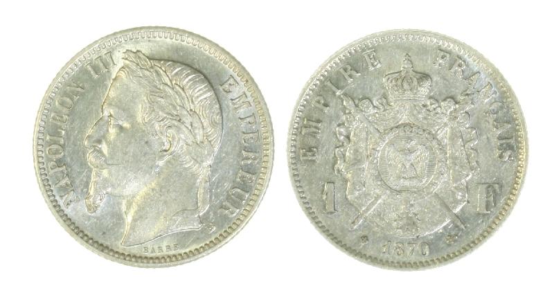 Foto Europa 1 Franc 1870
