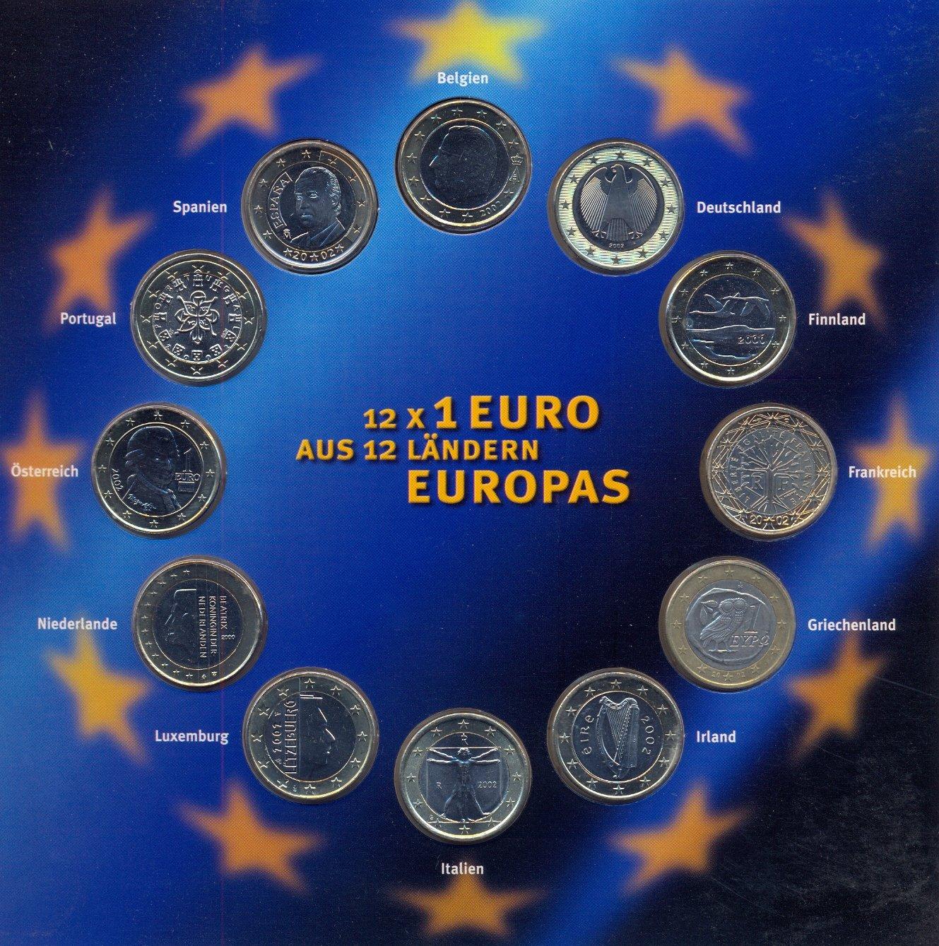 Foto Europa 12 x 1 Euro 2000-2002