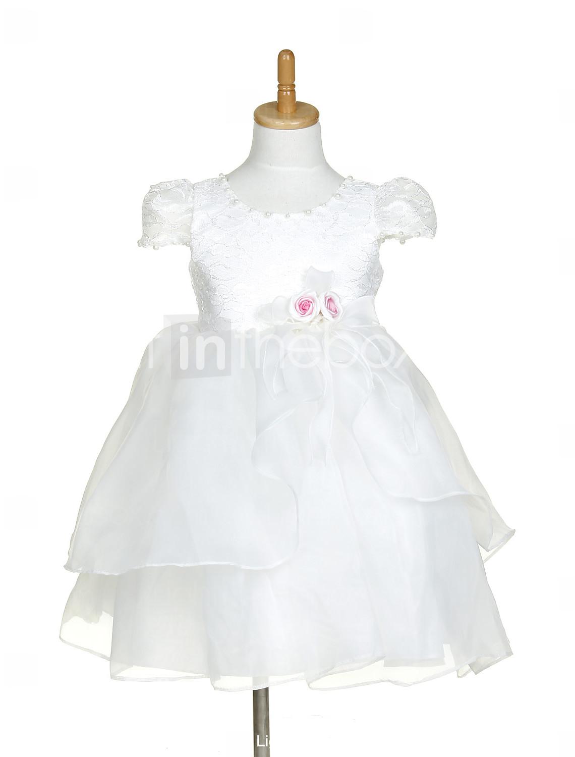 Foto EXALTACIÓN - Vestido de Noche o de Florista de Organza y Encaje