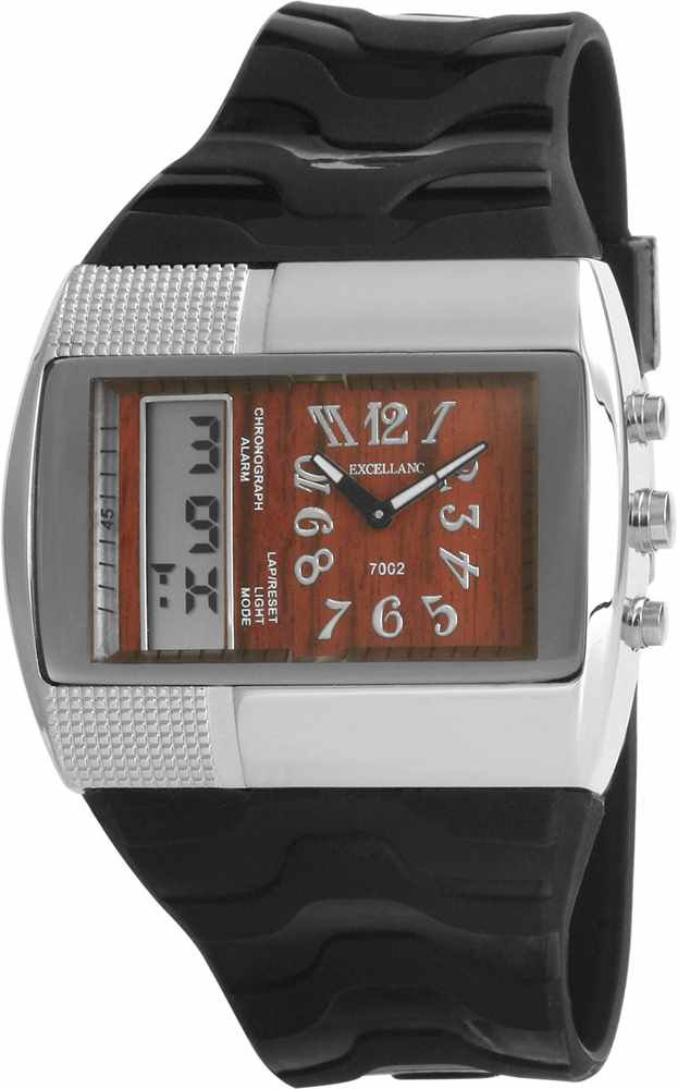 Foto Excellanc Hombres Relojes De Plástico Plata Negro