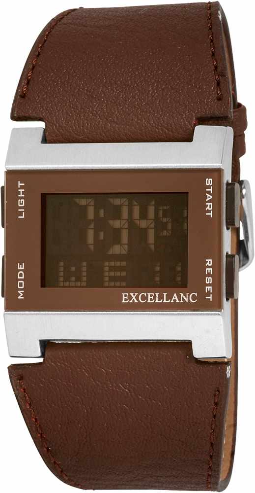 Foto Excellanc Hombres Relojes Digitales Plata Marrón