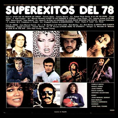 Foto Exitos 78 - Spain Lp Ariola 1978 - Grace Jones / Serrat