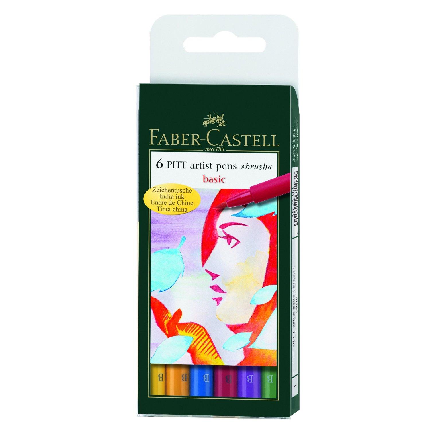 Foto Faber Castell punta pincel colores básicos