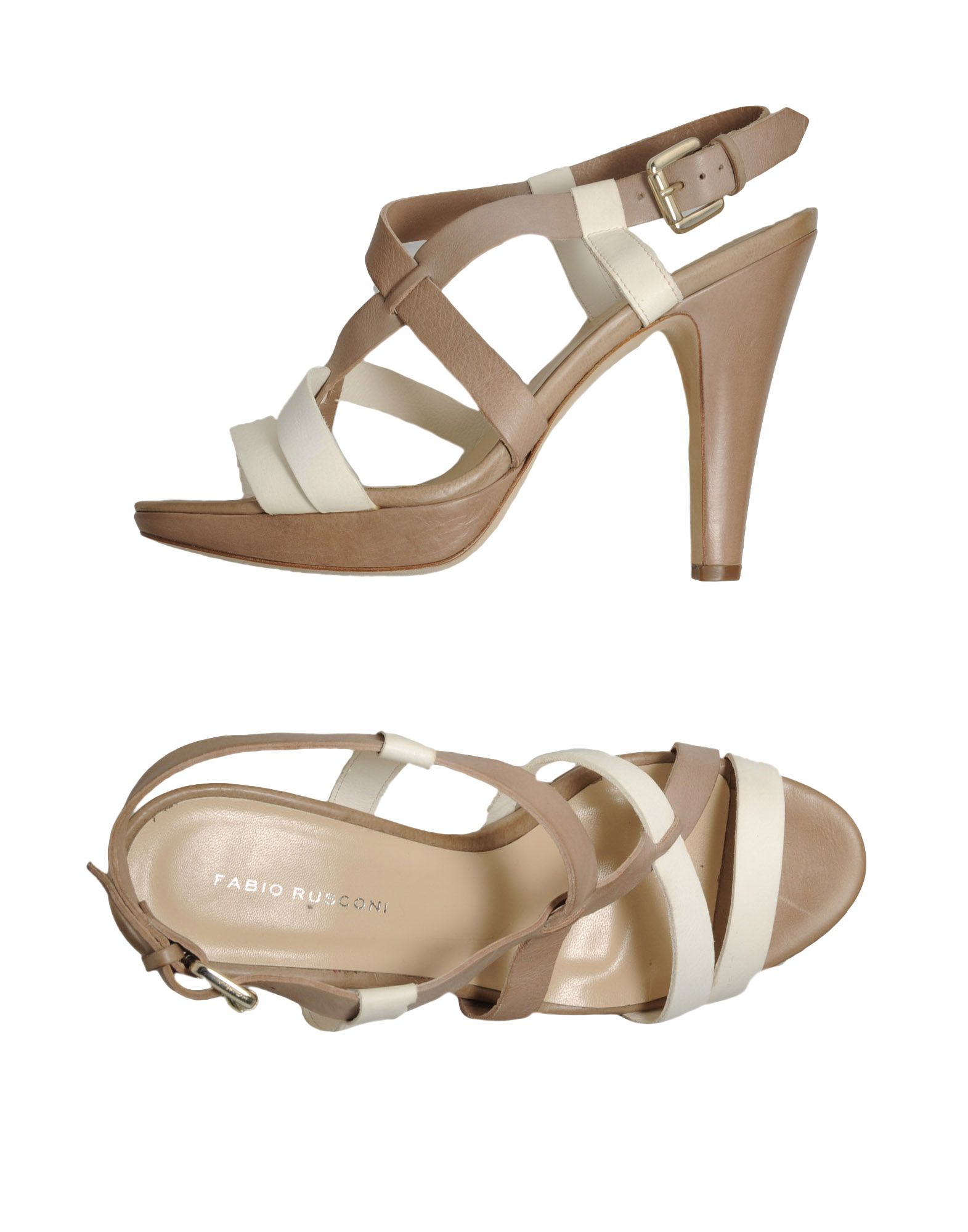 Foto Fabio Rusconi Sandalias Con Plataforma Mujer Beige
