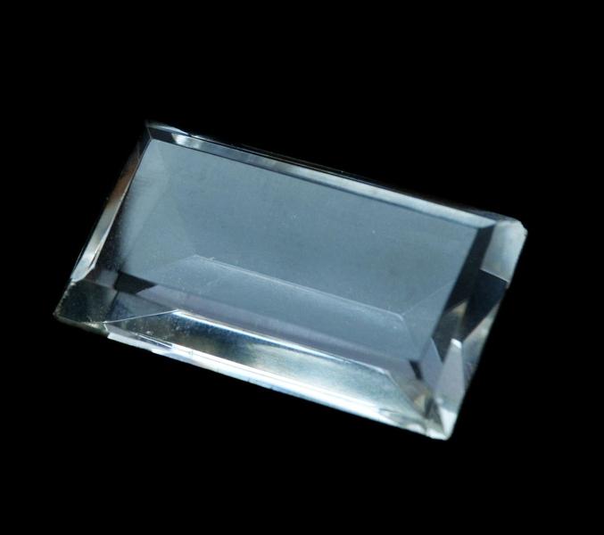 Foto Faceted Crystal Quartz Baguette (34mm x 27mm x ...