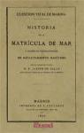 Foto Facsímil: Cuestion Vital De Marina. Historia De La Matrí