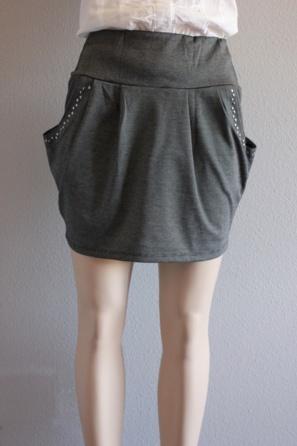 Foto falda con bolsillos grey