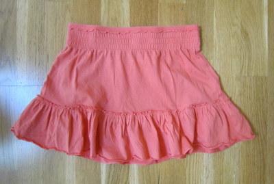 Foto Falda Corta  Color Salmón Zara Kids 9 - 10 Años 140 Cm 100 % Algodón