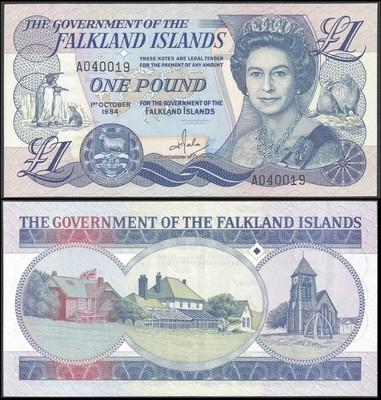 Foto Falkland Islands 1 Pound 1.10.1984 P 13 Unc
